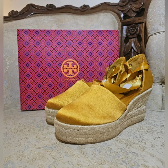 Tory Burch Elisa Satin Espadrilles - Picture 5 of 7